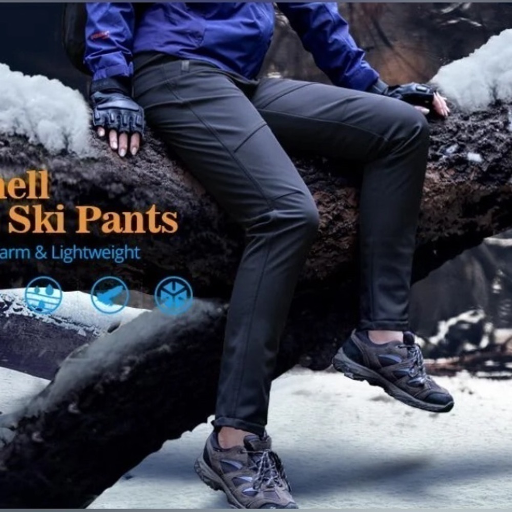 Snow Pants Womenโs Free Soldier Outdoor Softshell Wine Size-27W/30L NWT